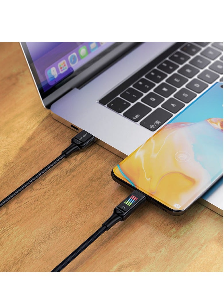 ACEFAST C7-04 USB-A to USB-C charging data cable witth display - Image 2