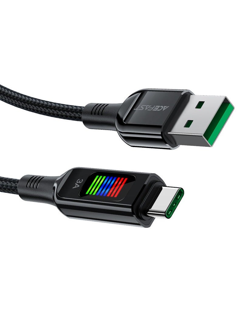 ACEFAST C7-04 USB-A to USB-C charging data cable witth display - Image 4