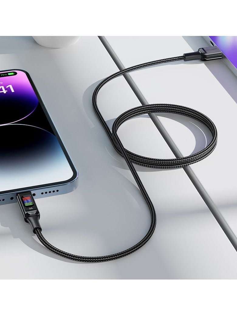 ACEFAST C7-04 USB-A to USB-C charging data cable witth display - Image 5