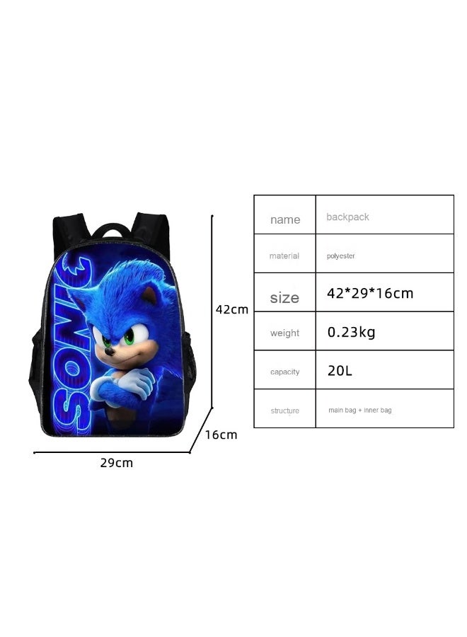 Sonic Backpack Set: The Perfect Companion for Elementary Students - Image 2