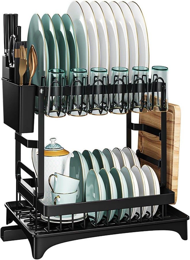 Mokshith Dish Drainer 3 Tier Detachable Dish Drying Rack Stainless Steel Draining Board with Drip Tray for Kitchen Sink Counter (RACK-304) - Image 1