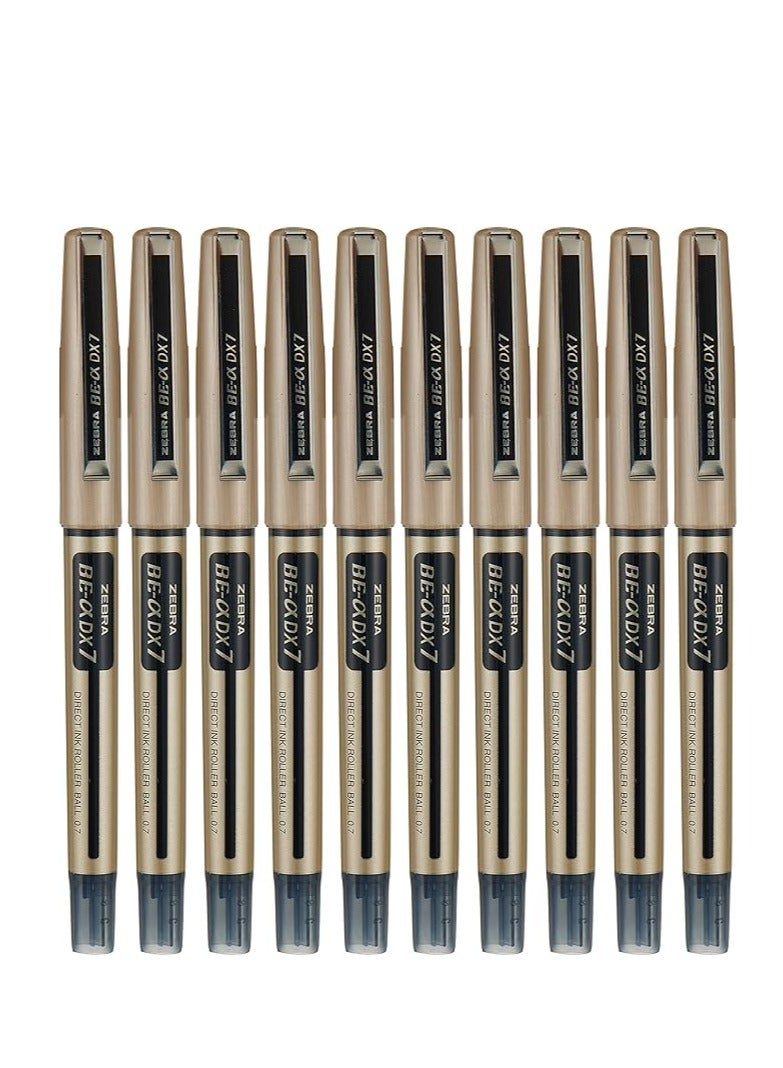 ZEBRA 10 Piece Direct Black Ink Roller Ball Pen 0.7mm - Image 2