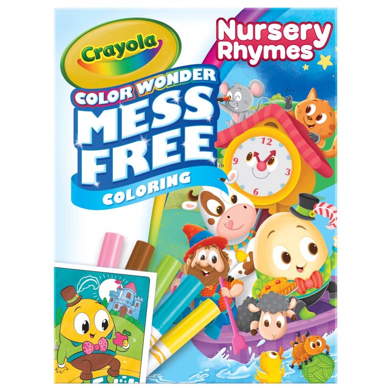 Crayola Color Wonder Nursery Rhymes, Mess Free Coloring Pages & Markers, Gift for Kids, Age 3, 4, 5, 6 - Image 1