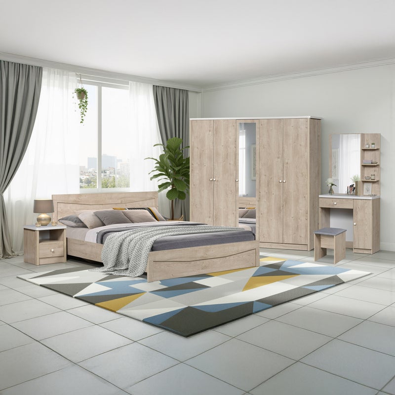 Home Box Movo Crescent NXT 6-Piece King Bedroom Set - 180x200 cm - Image 1