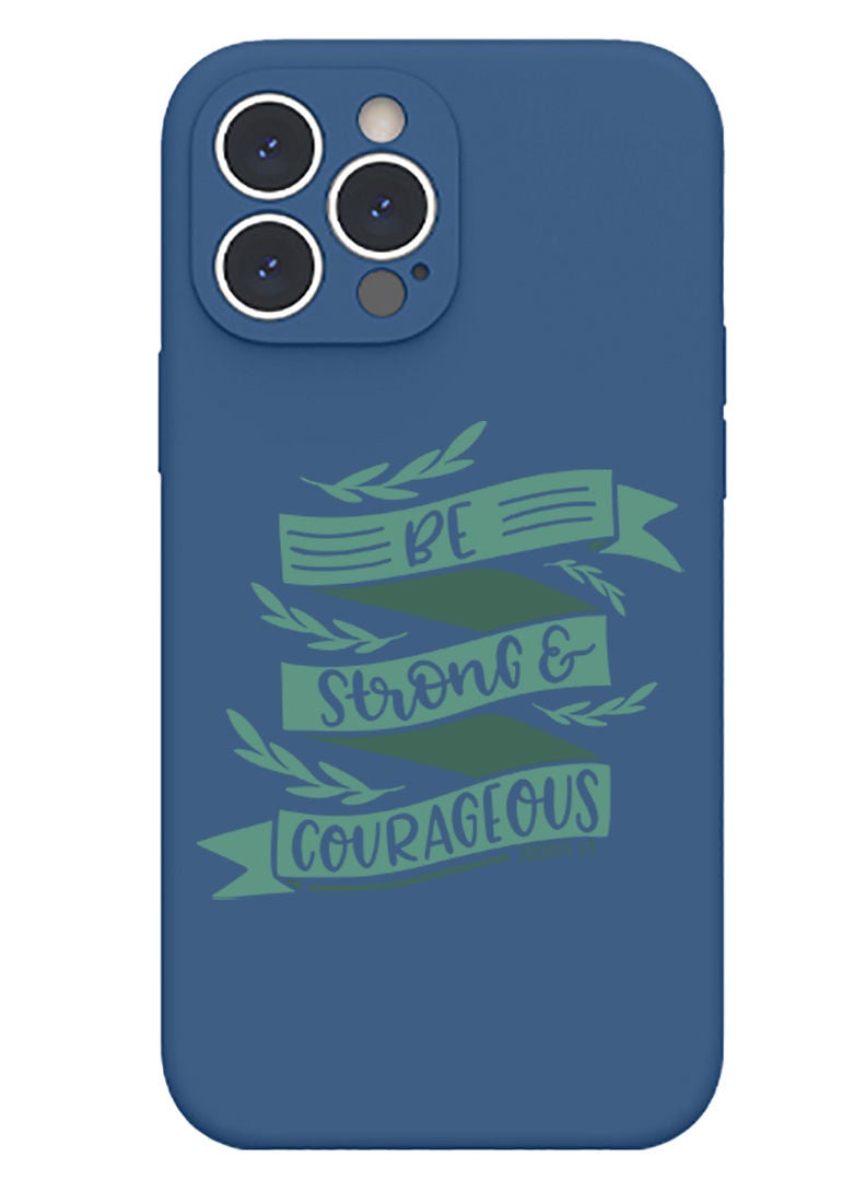 Theodor Protective Slim Fit Case Liquid Silicone Cover with Full Body Protection Anti-Scratch Shockproof Case For iPhone 13 Pro Max Blue  - Be the Light in the Dark  - Image 1