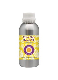 Deve Herbes Pure Flax Seed Oil (Linum Usitatissimum) With Glass Dropper Natural Therapeutic Grade Cold Pressed 100Ml  - Image 2