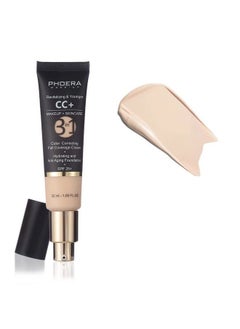 Phoera Antiaging Color Correcting Full Coverage Cream Foundation Spf 25+ Revitalizing & Younger Infused Concealer With Vitamins For Dark Circles Acne Scars Wrinkles & Redness. (100 Porcelain)  - Image 1