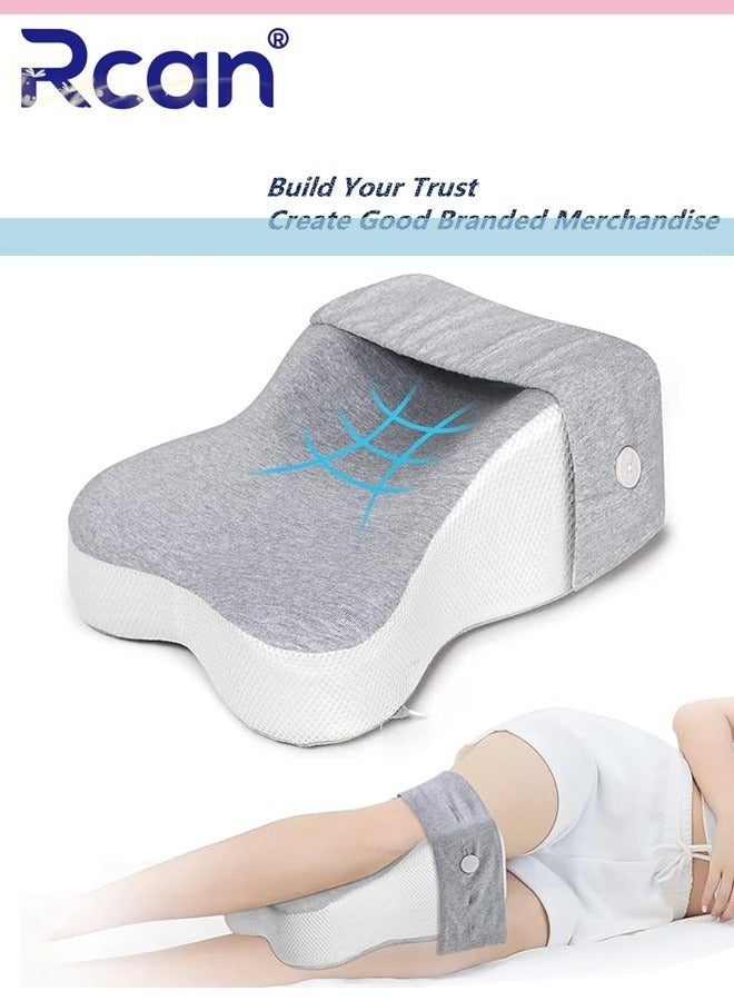 ركان وسادة دعم للركبة والساق من إسفنج النوم على الجانب، وسادة مسند للساق من إسفنج الذاكرة، وسادة ركبة تقويمية للعظام، وسادة ساق للنوم على الساقين والركبتين والظهر - Image 1