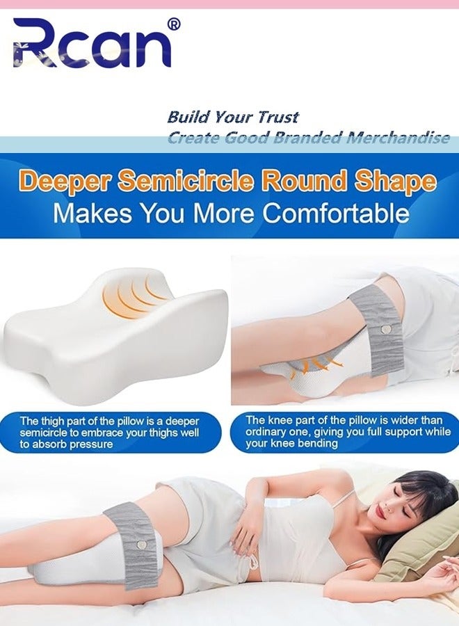 ركان وسادة دعم للركبة والساق من إسفنج النوم على الجانب، وسادة مسند للساق من إسفنج الذاكرة، وسادة ركبة تقويمية للعظام، وسادة ساق للنوم على الساقين والركبتين والظهر - Image 3