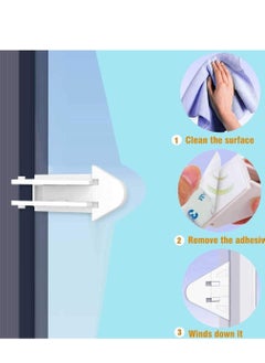 Y&D Sliding Door Lock for Child Safety,Window Protection Lock，Baby Proof Patio, Closet,Shower,Window,Wardrobe, Childproof Cupboard Kitchen Cabinet  - Image 3