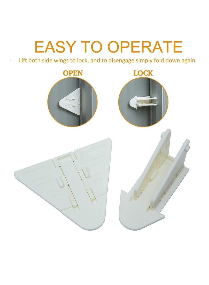 Y&D Sliding Door Lock for Child Safety,Window Protection Lock，Baby Proof Patio, Closet,Shower,Window,Wardrobe, Childproof Cupboard Kitchen Cabinet  - Image 4