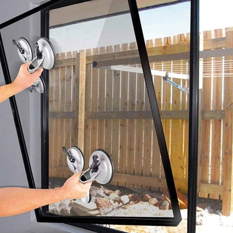 HBD SALES HBD SALES HeavyDuty Premium Triple Suction Cup Aluminium Lifter for Flat Glass Tiles Lifting Moving Rotating Holding Construction Hand Working Tool Maximum Capacity 135 Kg Multi colour 1 piece  - Image 5