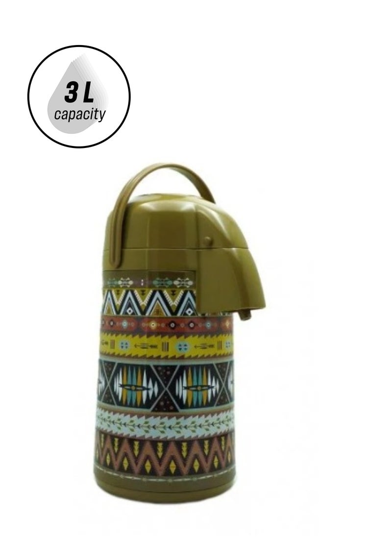 BASURRAH Traditional 3L brown coffee and tea container 