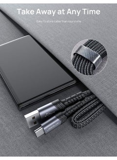 JSAUX Premium LONG CC0008 60 Watt QC 3 Ampere 2 Meter Type-C Super Fast Charging and Data Transfer Cable / iPhone 15 series compatible  - Image 5