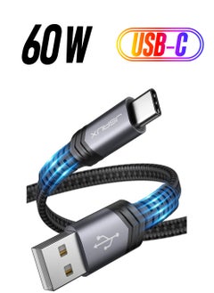 JSAUX Premium LONG CC0008 60 Watt QC 3 Ampere 2 Meter Type-C Super Fast Charging and Data Transfer Cable / iPhone 15 series compatible  - Image 1