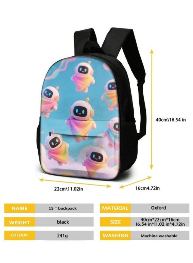 Bright Li Fire Unlock the new fashion of childish fun! Three-piece set of bags, cartoon elements for children and teenagers (students, children, friends' outings, mountain climbing, schooling, etc. can be used) - 11  - Image 5