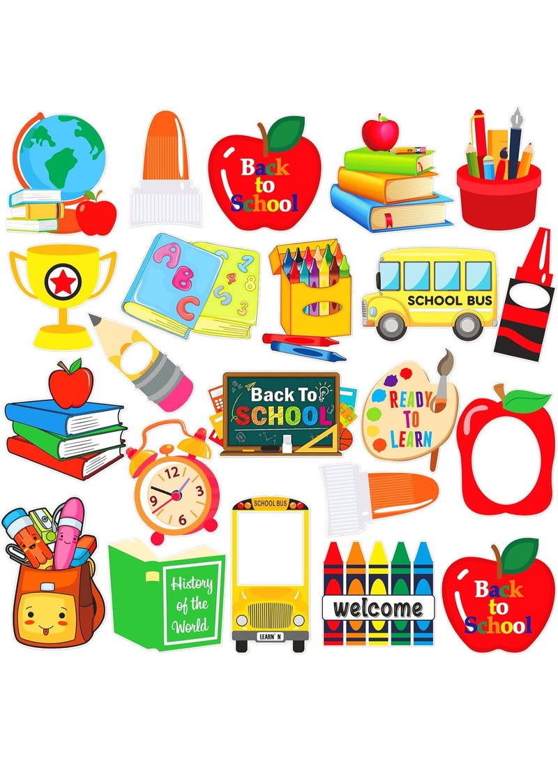 Back to School Photo Booth Props 2025 School Bus Decorations Welcome Back to School Decorations Back to School Supplies Kindergarten Preschool