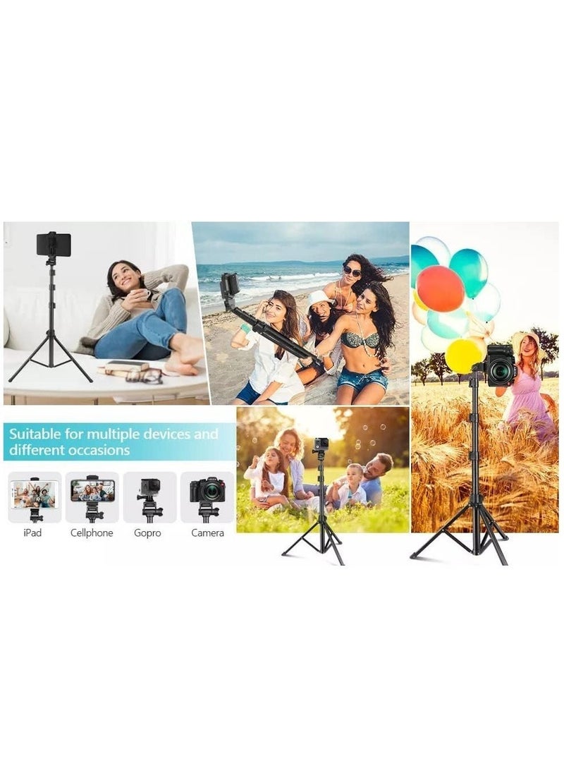 Jmary MT36 Selfie Stick Phone Tripod 67" Extendable Travel Tripod Stand with Phone Clip 1.7 meter Tripod for Video Shooting vlog - Image 4