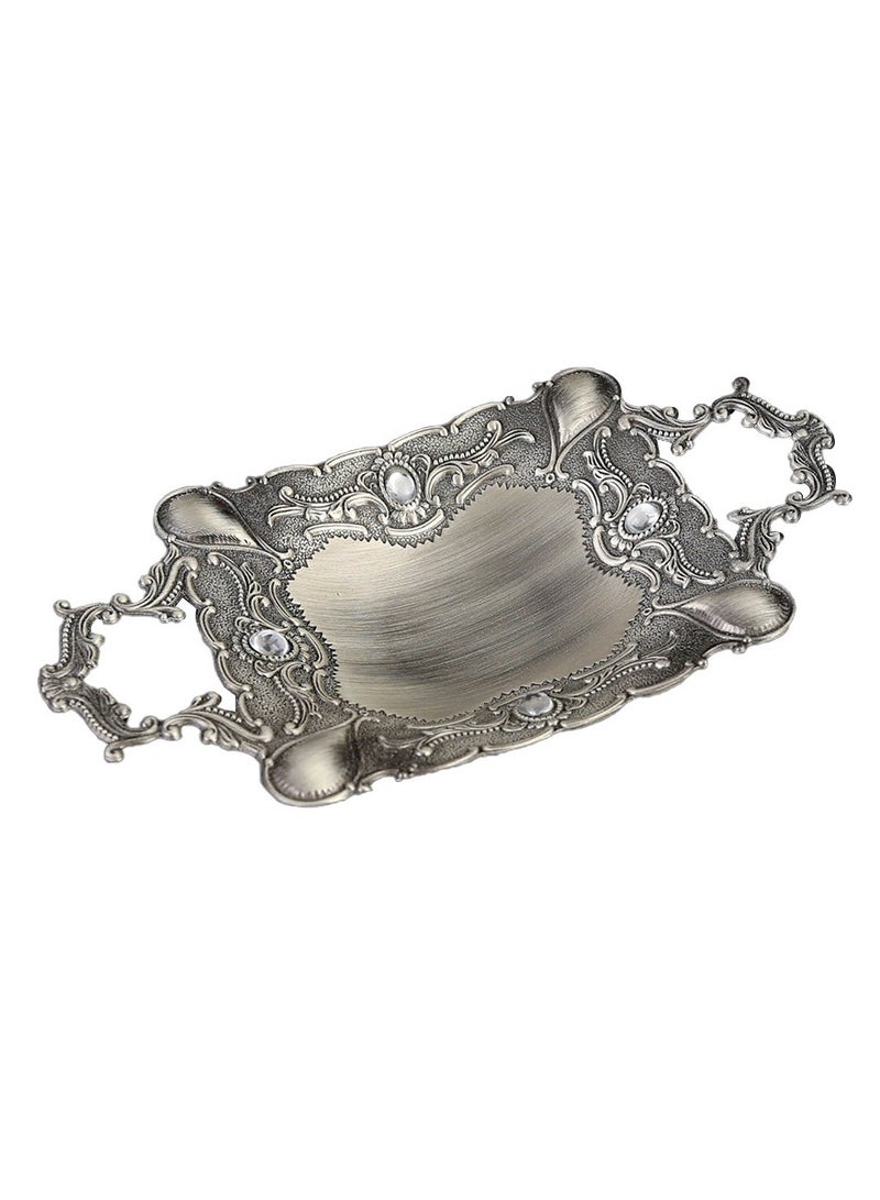 عام أطباق فواكه مزدوجة الأذنين، يمكن استخدامها أيضًا لحفظ المكسرات والفواكه المجففة، وتُضفي لمسة جمالية على الطاولة، حيث تجمع بين الأناقة والوظائف العملية. - Image 1