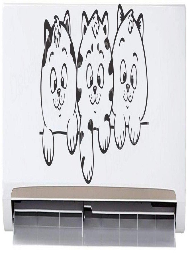 Decals Creation™ AC Sticker Wall Sticker Split Ac Stickers Air Conditioner Sticker Standard Size - Image 1