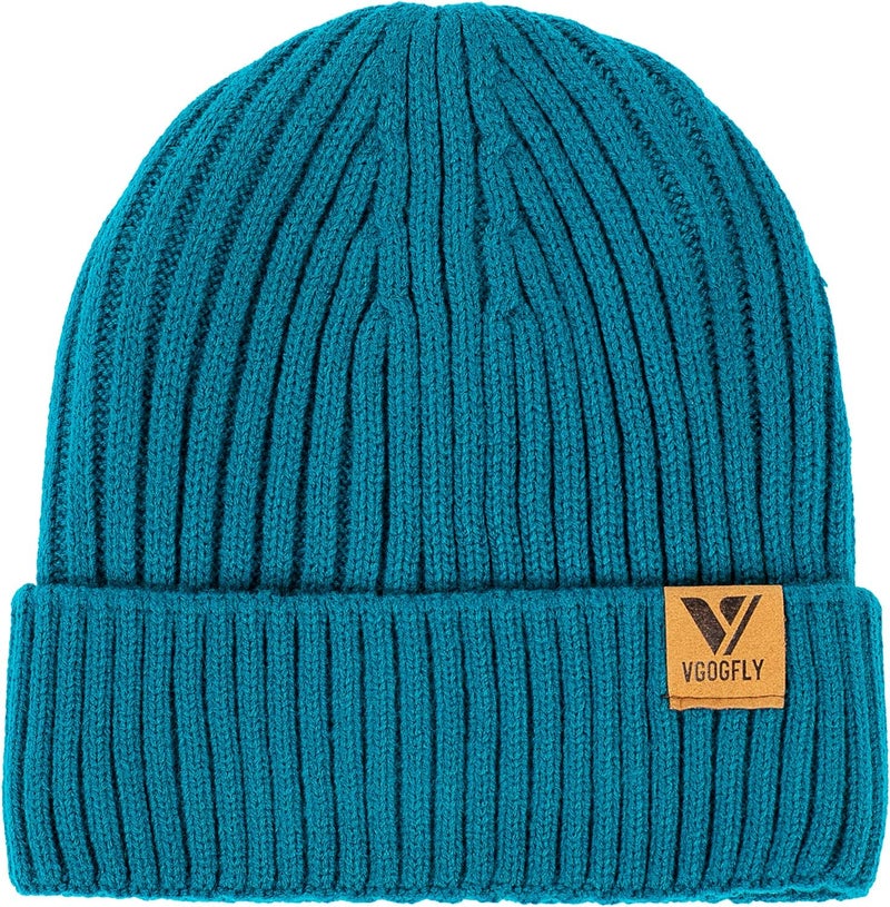 Vgogfly Lined Men Beanie Slouchy Knit Skull Cap Warm Stocking Hats Guys Women Striped Winter Beanie Hat - Image 1