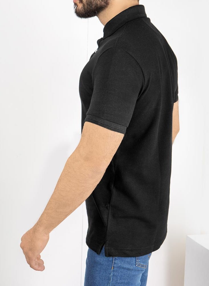 Tree Men's Polo T-shirt -black - Image 2