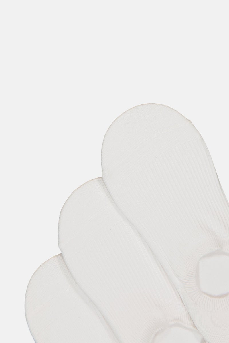 ANTA Kids Boy 3 Pairs Plain Low Cut Socks, White - Image 3