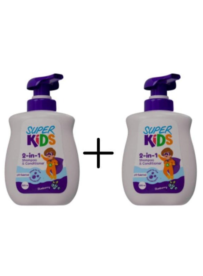 Superkids 2 IN 1 Kids Shampoo and Conditioner 500ML 1+1