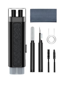 Excefore 8 in 1 Cleaner Kit for Airpod, Earphone Cleaner Kit, Cleaning Pen with Brush, Multifunctional Cleaning Kit for Keyboard, Airpods, Computer, Laptop (Black)  - Image 1