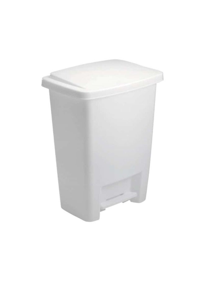 Rubbermaid - High Quality Plastic Step On Wastebasket White 8.25 Gal 2841WHT - Image 1