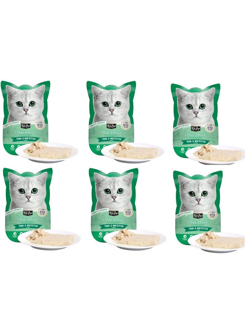 كيت كات - كيس صغير (70 جرام × 6 قطع) - سمك التونة والسمك الأبيض - 6 قطع - Image 1