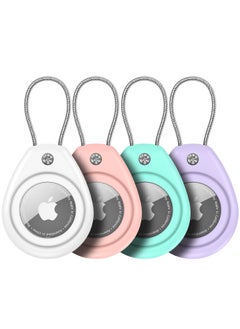 Generic Applicable AirTag Protective Cover For Apple Airtag Anti-lost Locator Rope Transparent All-inclusive Metal Rope Protective Cover-Color:Red-Applicable Models:AirTag  - Image 3