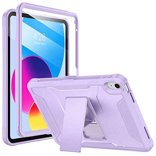 Soke Case for iPad (A16) 11th Generation 11-inch 2025, iPad 10th Generation 10.9-inch 2022, with Built-in Screen Protector and Kickstand, Rugged Full Body Protective Cover - Violet - Image 1