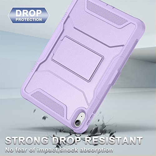 Soke Case for iPad (A16) 11th Generation 11-inch 2025, iPad 10th Generation 10.9-inch 2022, with Built-in Screen Protector and Kickstand, Rugged Full Body Protective Cover - Violet - Image 5