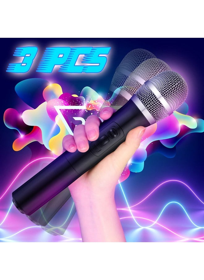 Kacctyen - 3 Pcs Fake Microphone Toy Microphone Prop Playing Plastic Realistic Prop Microphone Pretend Mics Simulate Speech Practice Microphone For Karaoke Fun Stage Costume Prop Party Favor - Image 1
