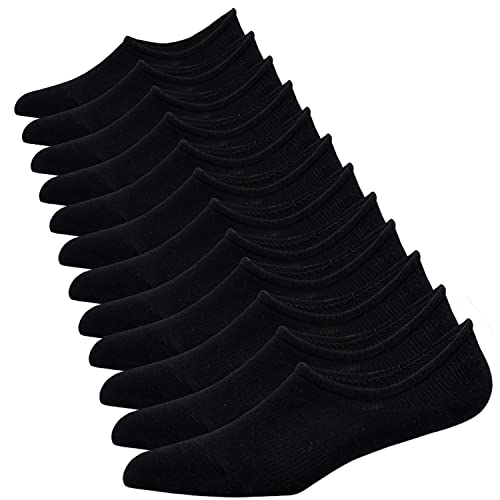 JORMATT 6 Pairs Mens & Women No Show Socks Non-Slip, Athletic Sneaker Cotton Invisible Low Cut Socks for Mens Shoe Size 6-10 - Image 1