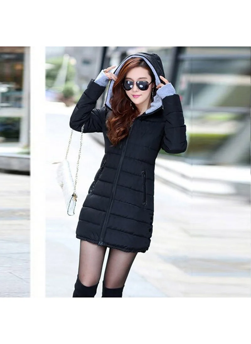 Barbora Winter Hooded Long Women's Puffer Coat