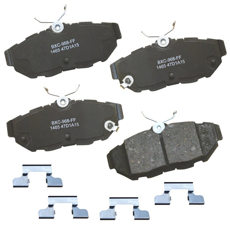 Bendix Premium SBC1465 Ceramic Rear Brake Pads for Avanti Avanti 2007-2005  Ford Mustang 2014-2005 - Image 1