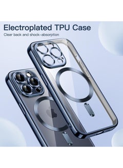 Jetech Soft Clear Case for iPhone 15 Pro Max 6.7 Inches, Camera Protection Full, Compatible with MagSafe Wireless Charging, Shockproof Electroplated TPU Mobile Phone Case  - Image 2
