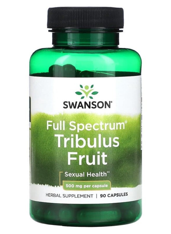 SWANSON - Full Spectrum Tribulus Fruit 500 mg 90 Caps - Image 1