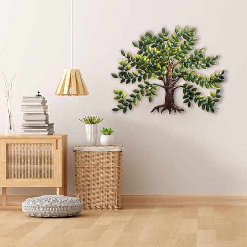 UNIVERSAL ART Metal Iron Tree wall mounted Willow hanging Decorative Wall Art Sculpture Decoration Item With Led for Home Living Room,Bedroom,Office,Hotel,Cafe,Farmhouse,Restaurants (28X2X30 Inches) - Image 4
