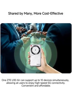 TOPLINK ZTE U30 Air 5G Portable WiFi Router ， Dual Network, Up to 650Mbps， NFC One-Touch Connect ， 4500mAh Battery， Global Unlocked ，Green  - Image 5