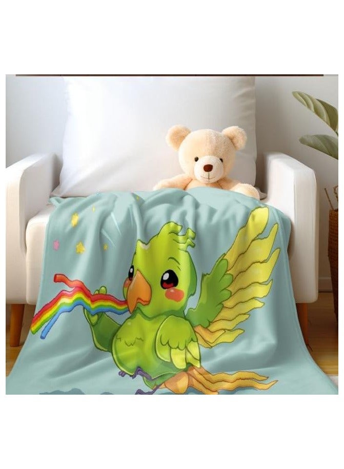 عام بطانية رقيقة من الفانيلا الكرتونية للأطفال أو الطلاب (دافئة ومريحة ومناسبة للنوم والألعاب) 100 سم * 150 سم - 1138 - Image 5