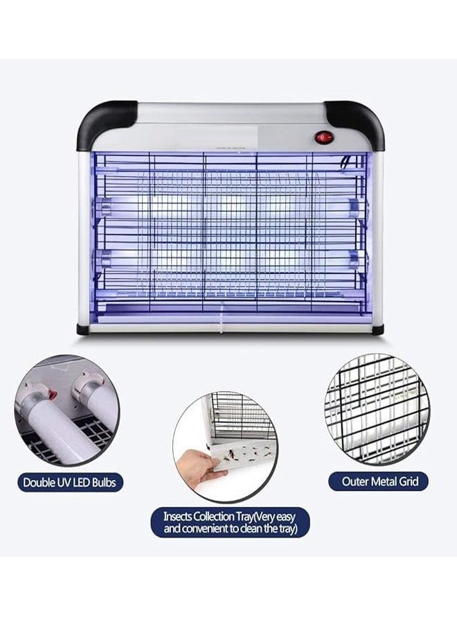 Microplus - Bug Zapper, Electric Insect Killer Indoor Mosquito Zapper Attracting Flies with UV Light 20W for Kitchen, Home, Indoor, Garden, Yard Commercial or Domestic Usage PS-4694 - Image 1