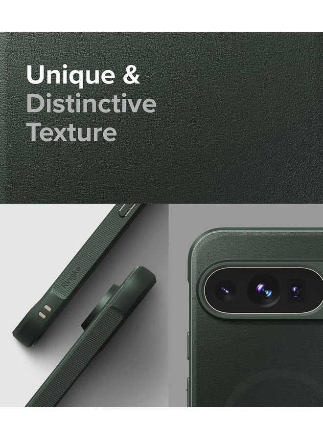 Ringke Ringke Onyx [Compatible with MagSafe] Designed for Google Pixel 9 Pro XL Case, Anti-Fingerprint Technology Prevents Oily Smudges Non-Slip Enhanced Grip Precise Cutouts for Camera - Magnetic Dark Green  - Image 4