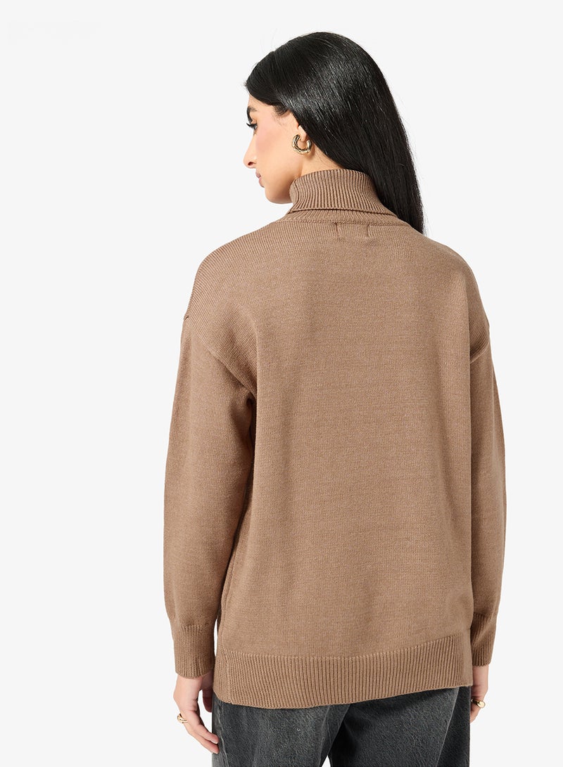 ELLA Basic Turtle Neck Sweater - Image 2