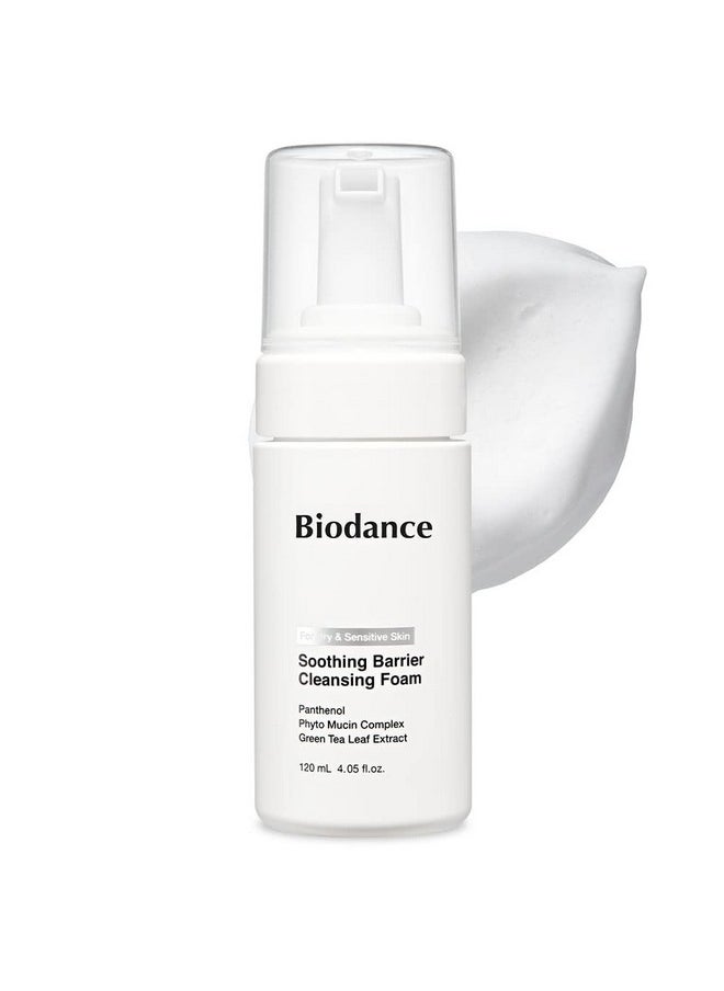BIODANCE Soothing Barrier Cleansing Foam Micro Bubble Foam Gentle & Mild Face Cleanser | 4.06 Fl.Oz 120Ml  - Image 1