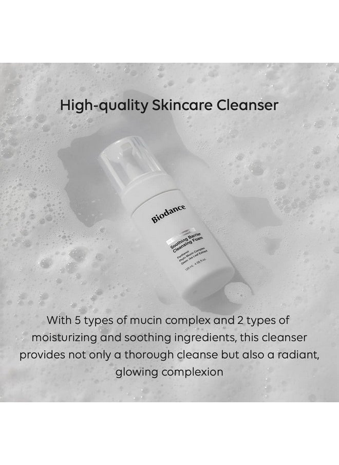 BIODANCE Soothing Barrier Cleansing Foam Micro Bubble Foam Gentle & Mild Face Cleanser | 4.06 Fl.Oz 120Ml  - Image 2