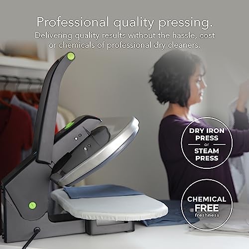 Steamfast SF-680 Digital Steam Press with Multiple Fabric Settings and Steam Burst Function,Stainless/Black - Image 4