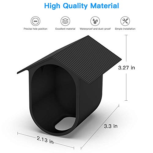 HOLACA Weatherproof Silicone Skin(3 pcs) for Arlo Ultra 4K Arlo Ultra 2 Arlo Pro 3,Arlo Pro 4 Arlo Pro 5S Arlo Pro 6 Sunproof Silicone Case - Anti-Scratch Protective Cover - Extra Protection (Black) - Image 5
